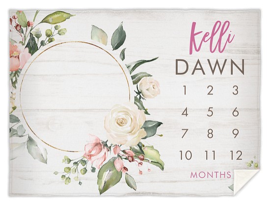 Floral Baby Custom Blankets