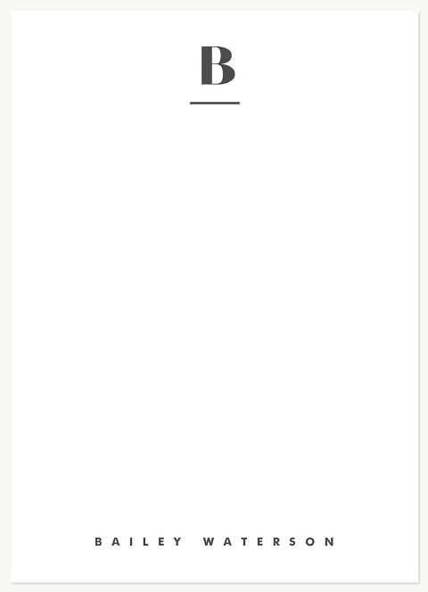 Bold Monogram Stationery