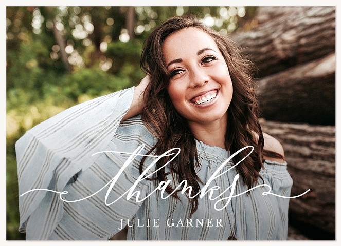 Scripted Thanks Thank You Cards 