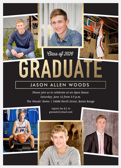 Distinguished Collage Graduation Announcements