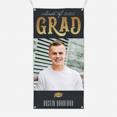 Vintage Grad Banner 