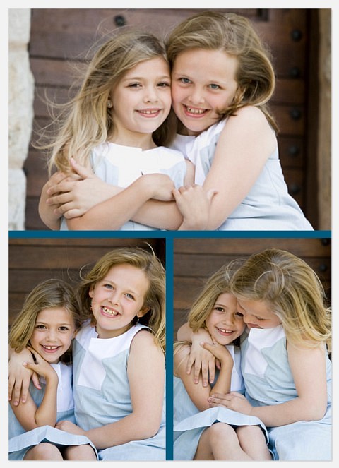 Triple Blue Frame Create Your Own