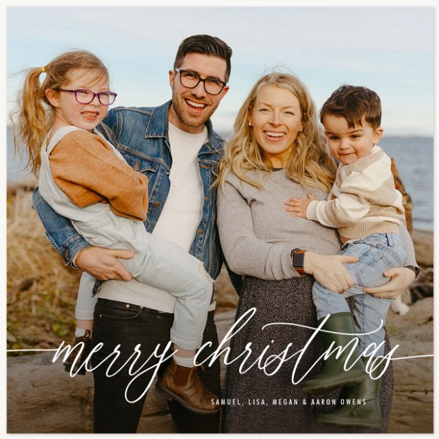 Subtle Elegance Personalized Holiday Cards