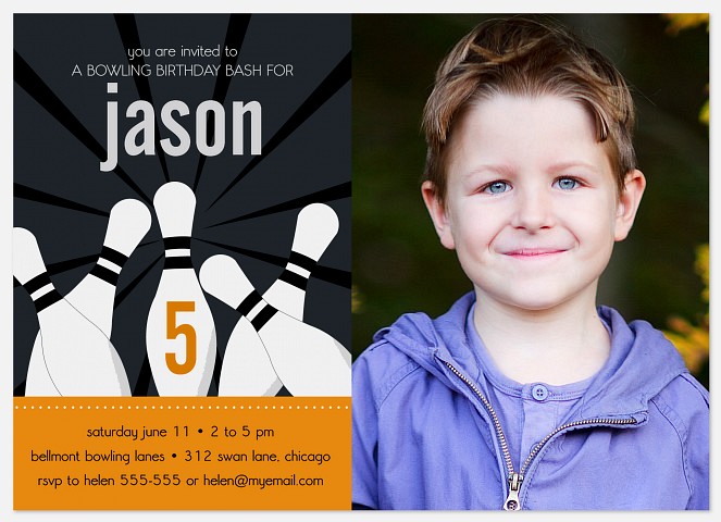 It's A Strike! Kids' Birthday Invitations