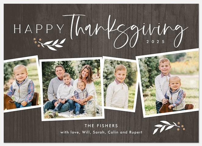 Rustic Branches Thanksgiving Cards