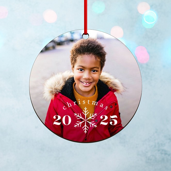 Snowflake Year Personalized Ornaments