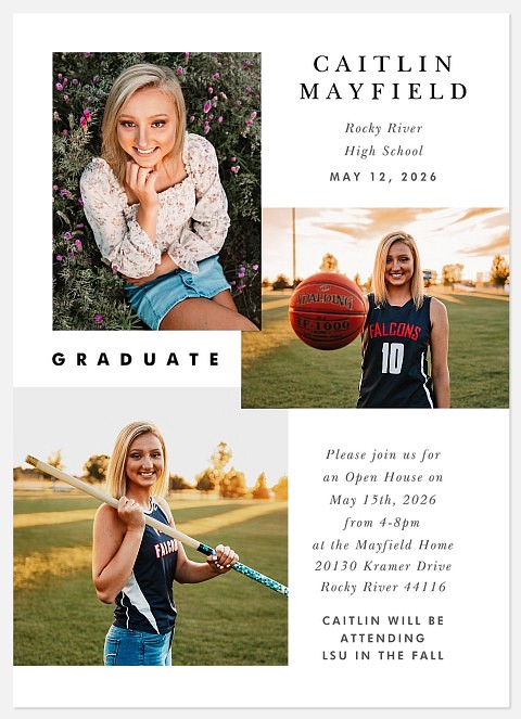 Layered Collage Graduation Cards