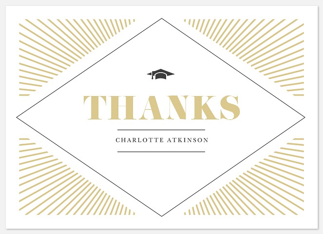 Scholarly Rays Thank You Cards 