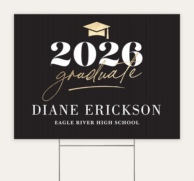 Sleek Grad Custom Yard Signs