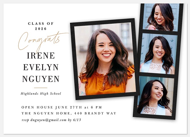 Photobooth Mix Graduation Cards