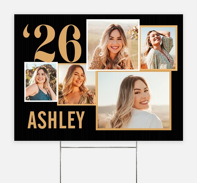 Bold Collage Graduation Yard Signs