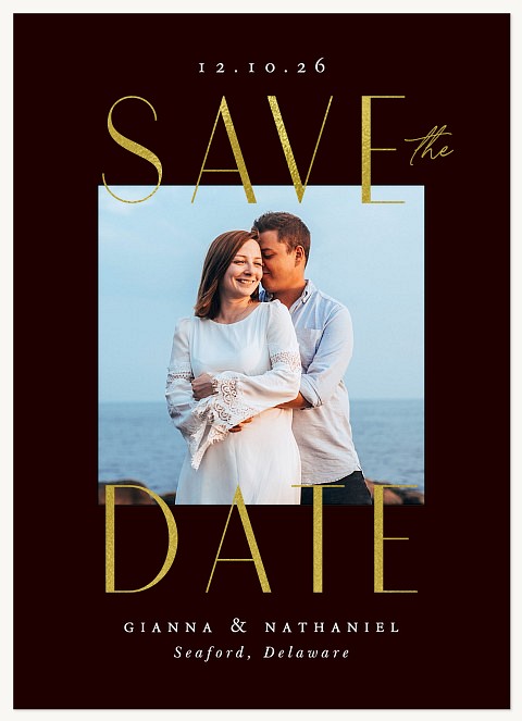 Shining Statement Save the Date Cards