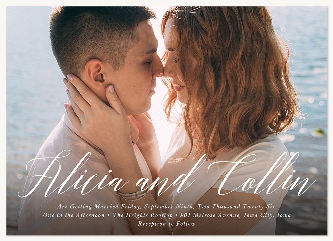Simply Scripted Wedding Invitations