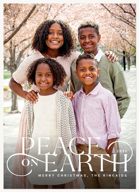 Peaceful Balance Personalized Holiday Cards