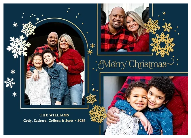 Snowy Arch Personalized Holiday Cards