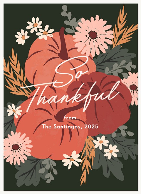 Big Thanks Thanksgiving Cards