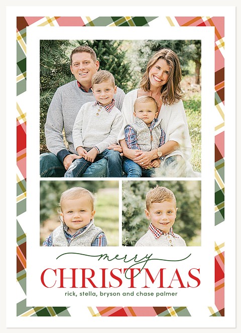 Modern Classic Personalized Holiday Cards