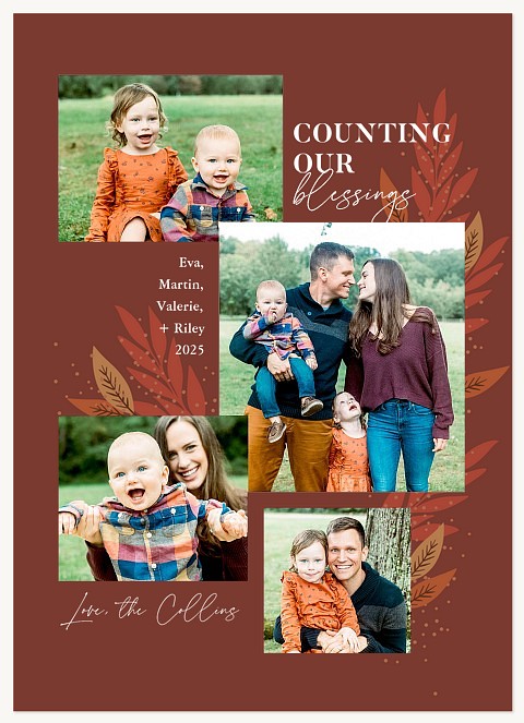 Many Blessings Thanksgiving Cards