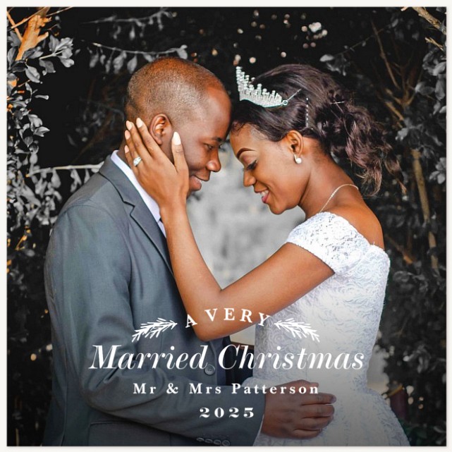 Very Married Christmas Personalized Holiday Cards