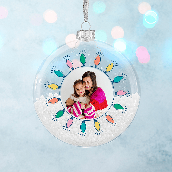 Pastel Lights Personalized Ornaments