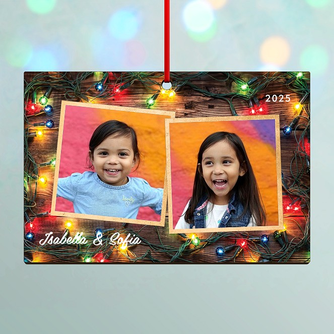 Glowing Lights Custom Ornaments