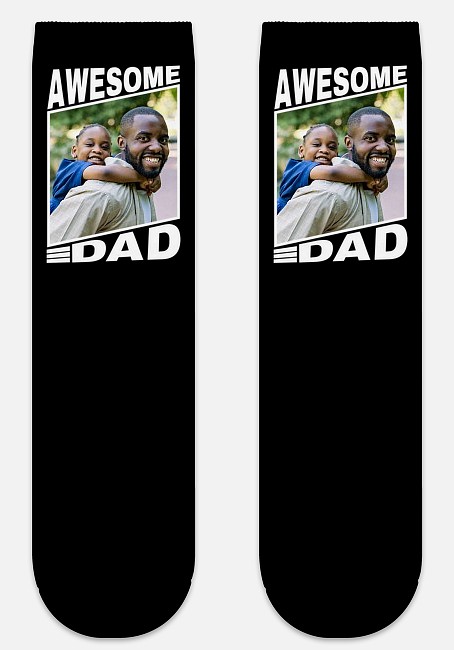 Awesome Dad Custom Socks