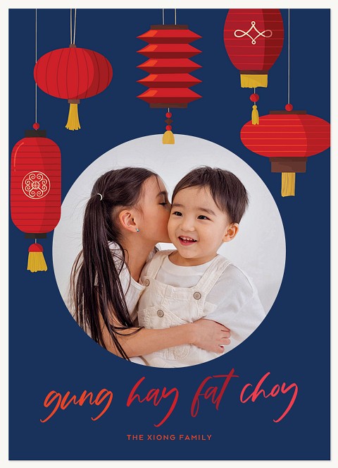 Shining Lanterns Chinese New Year Cards