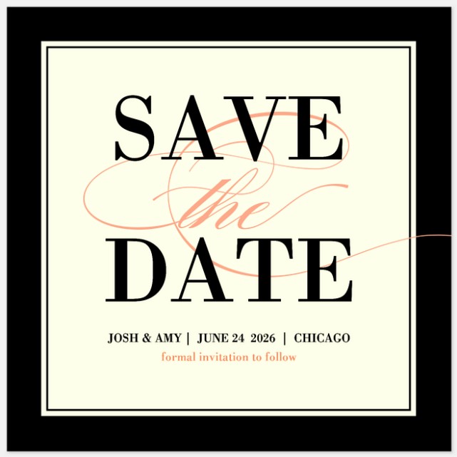 Perfect Frame Save the Date Photo Cards