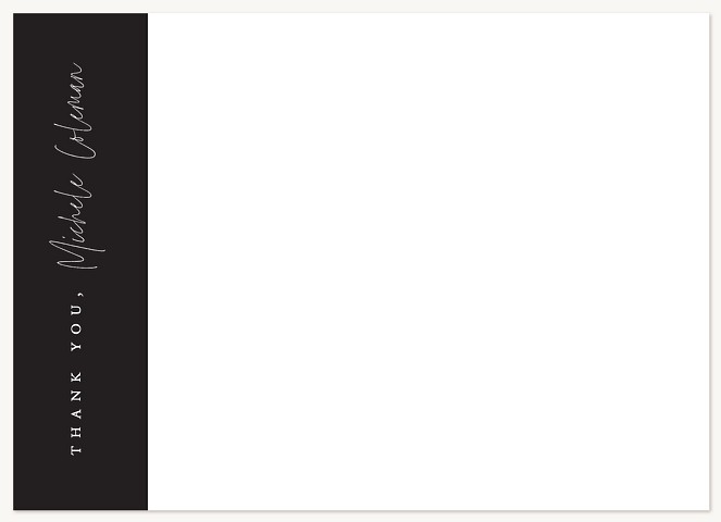 Side Signature Thank You Cards 