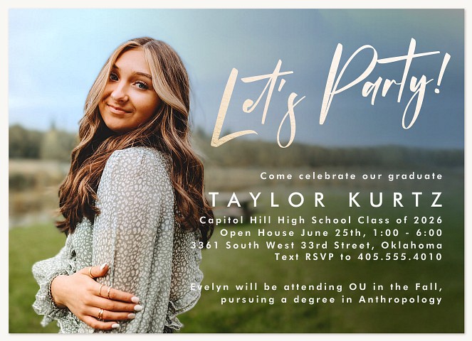 Let's Party Graduation Cards