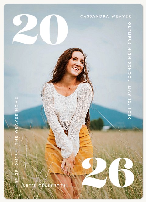 Text Surround Graduation Cards