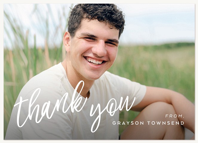 Bold Script Thank You Cards 