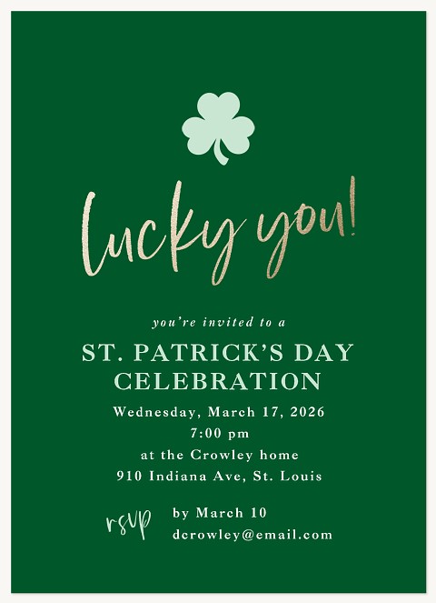 Lucky You Invitations
