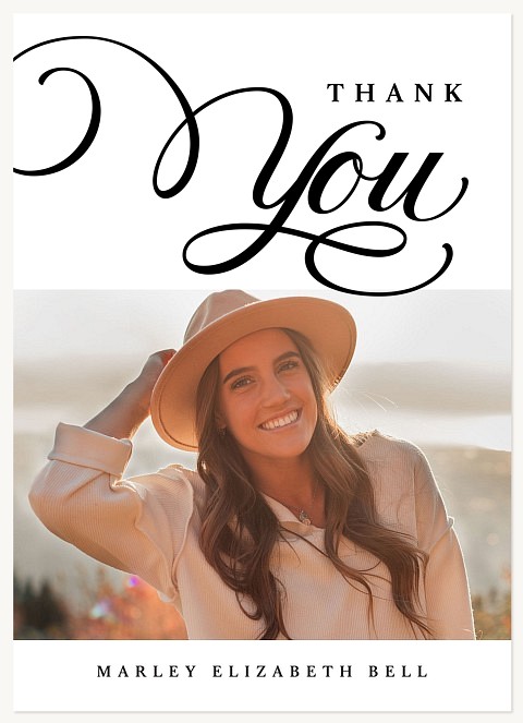 Top Swirls Thank You Cards 