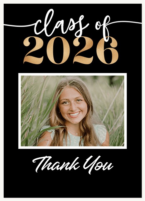 Bold Year Thank You Cards 