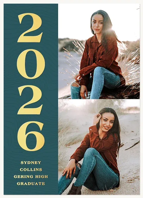 Subtle Etching Graduation Cards