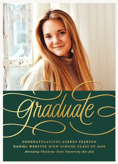 Swirling Graduate Graduation Cards
