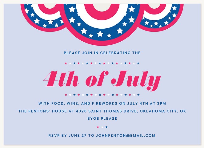 Fanfare Summer Party Invitations