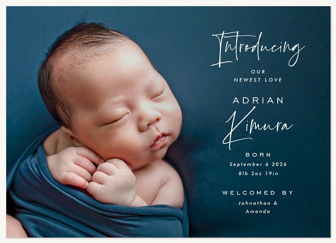 Scripted Details Baby Announcements