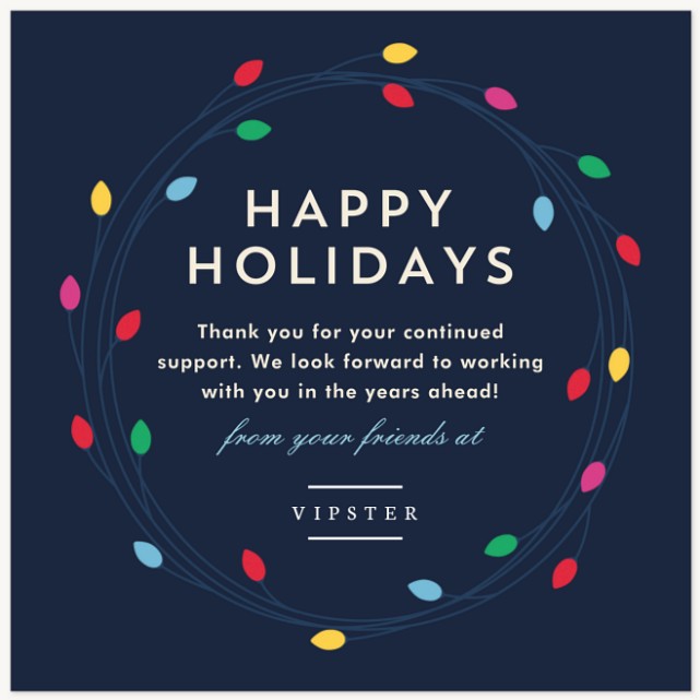 Bright Lights Business Holiday Cards