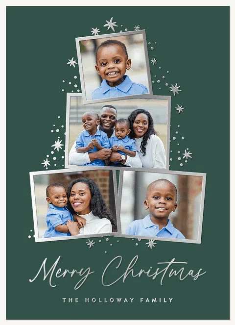 Winter Sparkle Personalized Holiday Cards