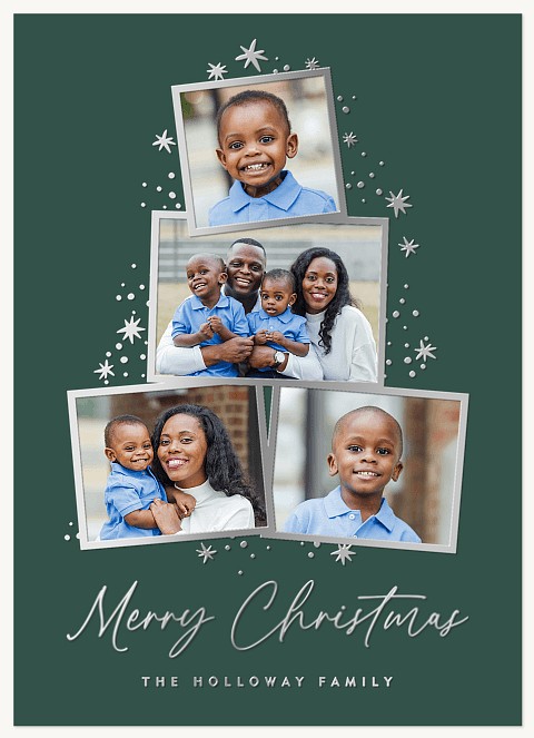 Winter Sparkle Personalized Holiday Cards