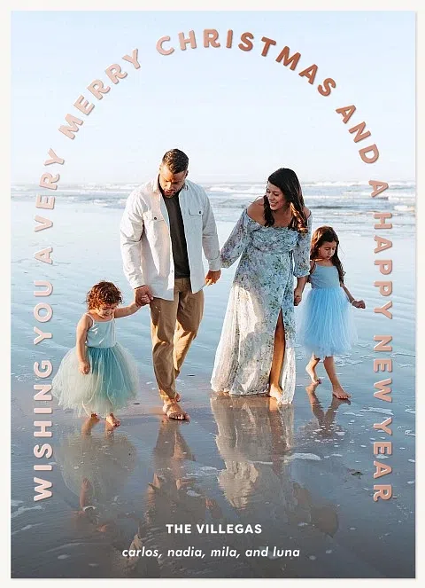 Golden Arch Personalized Holiday Cards