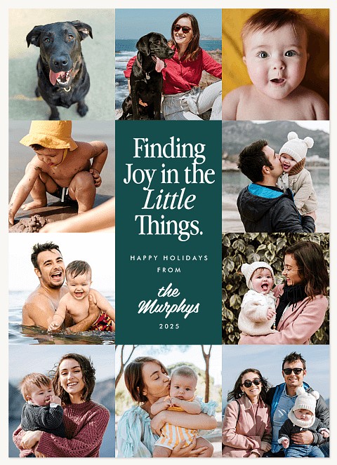 The Little Things Personalized Holiday Cards