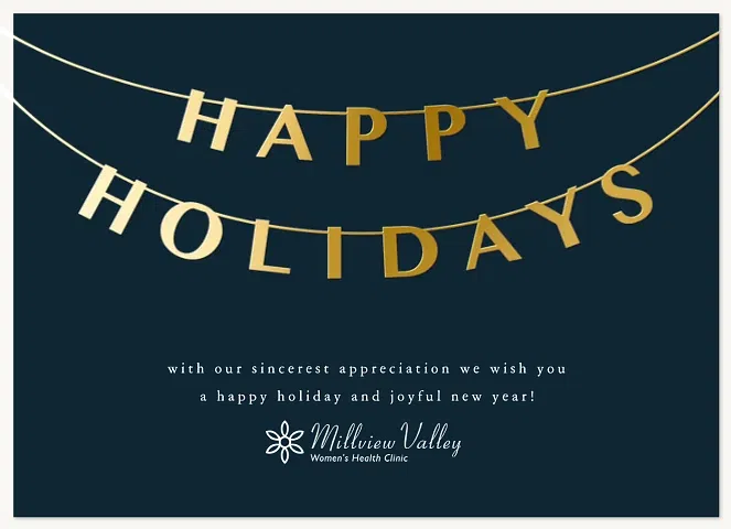 Holiday Garland Business Holiday Cards