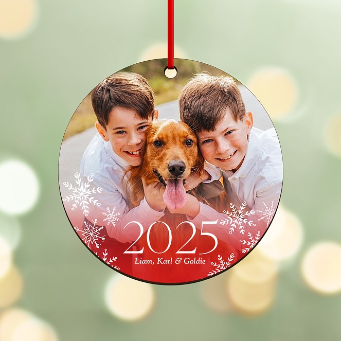 Winterberry Flurry Personalized Ornaments