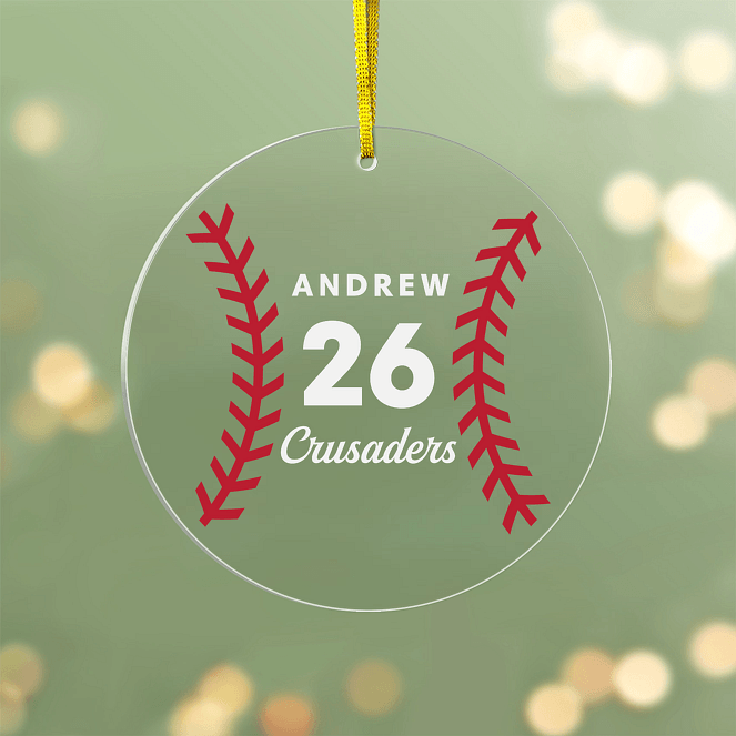 Home Run  Personalized Ornaments