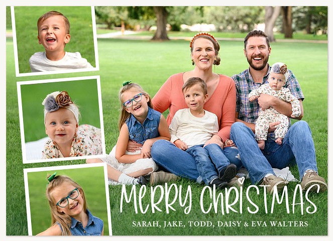 Whimsical Snapshots Personalized Holiday Cards