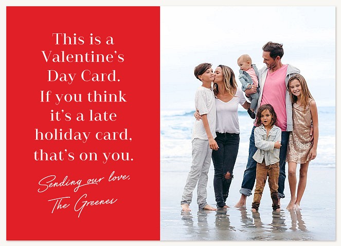 Not a Holiday Card Valentines Cards