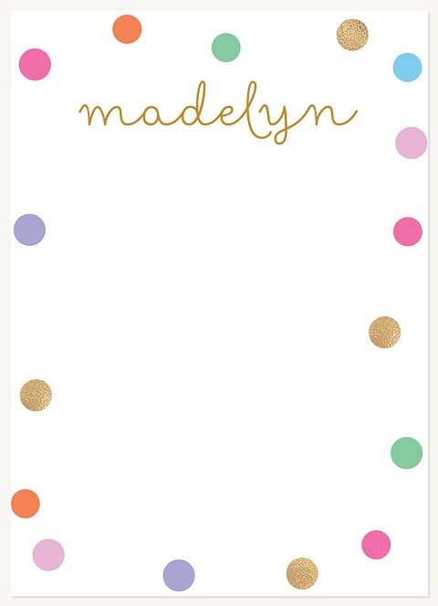 Rainbow Dots Stationery